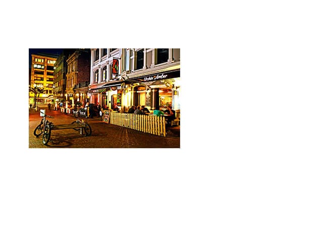 Fachada de bares e restaurantes da Nova Zelândia