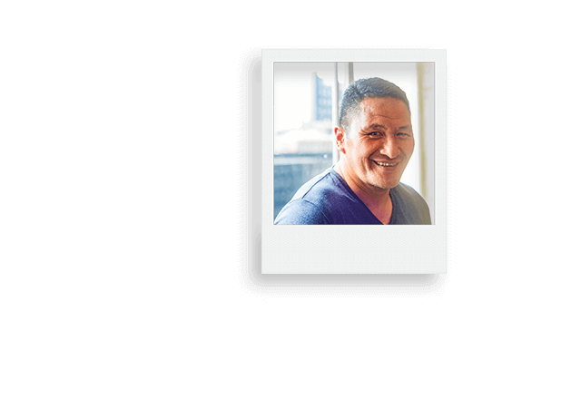 Morador da Nova Zelândia sorrindo