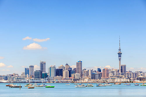 Cidade de Auckland de dia