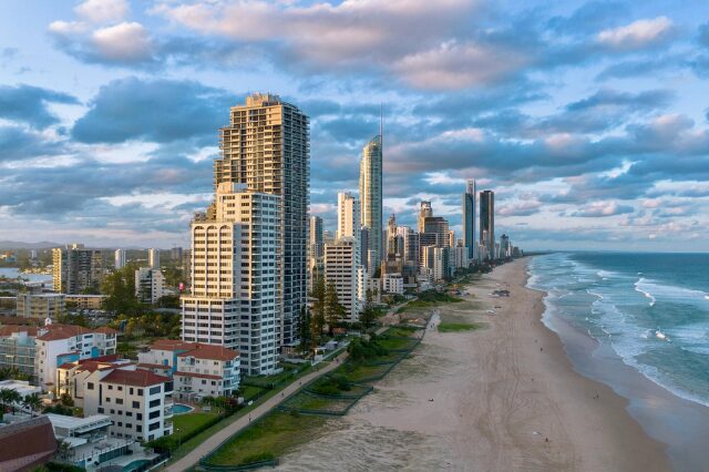 Vista de Gold Coast, na Austrália