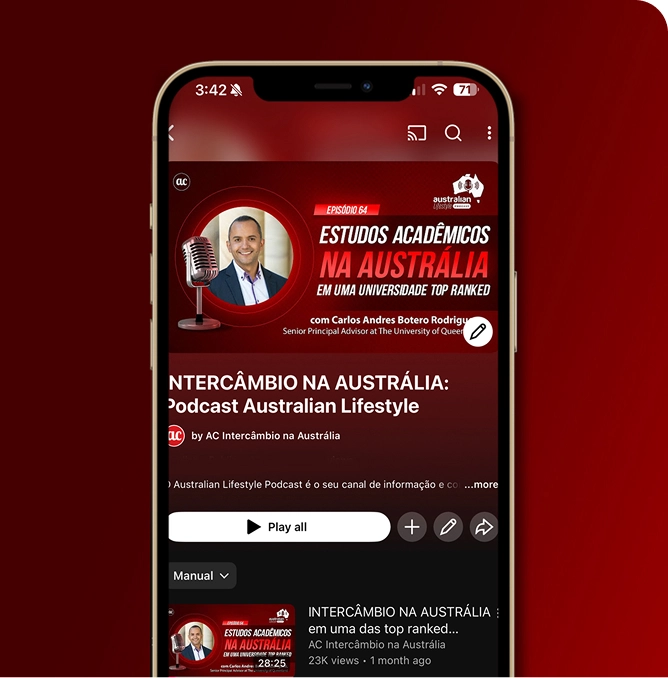 Podcast on mobile app