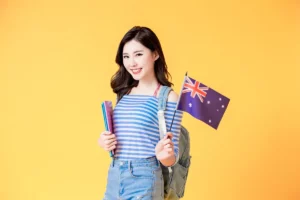 estudante australiana