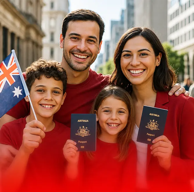Visto de família e cônjuge para Austrália