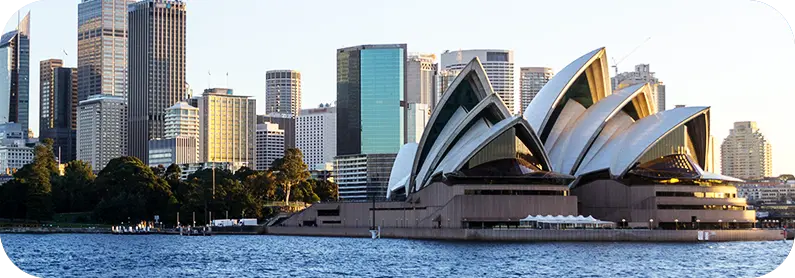 Sydney Opera House na Austrália para intercâmbio e imigração com a Australian Centre