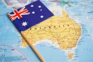 mapa da australia
